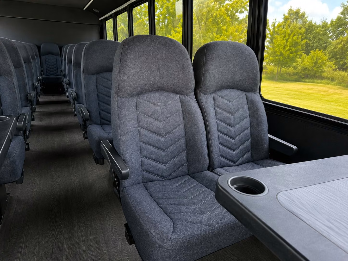 15 passenger minibus interior