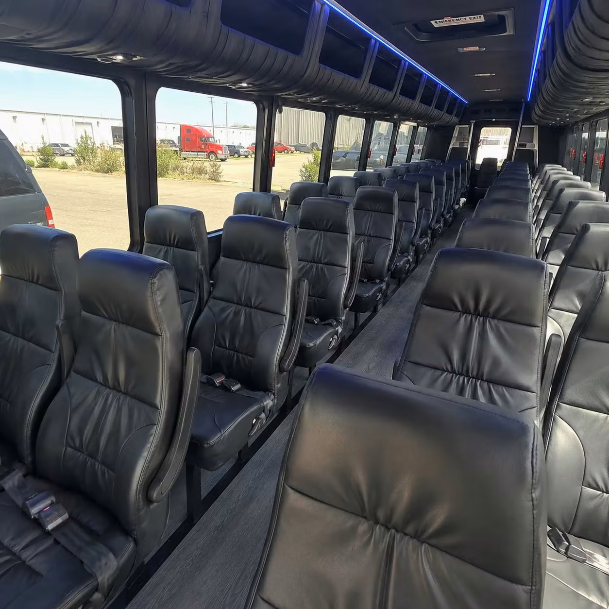 25 passenger minibus interior